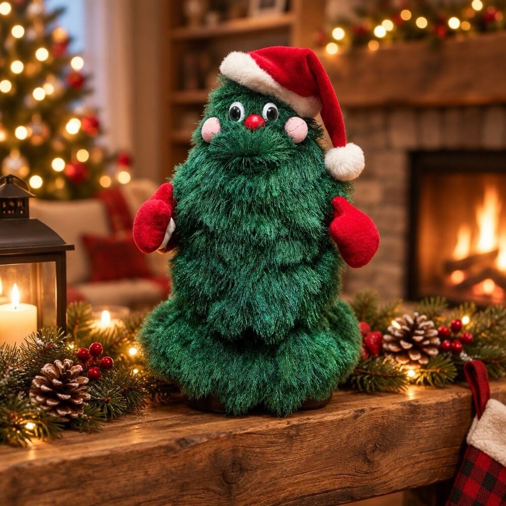 Rock-A-Long Oh Christmas Tree 2003 Animated Singing Dancing 18"- Parts Repair